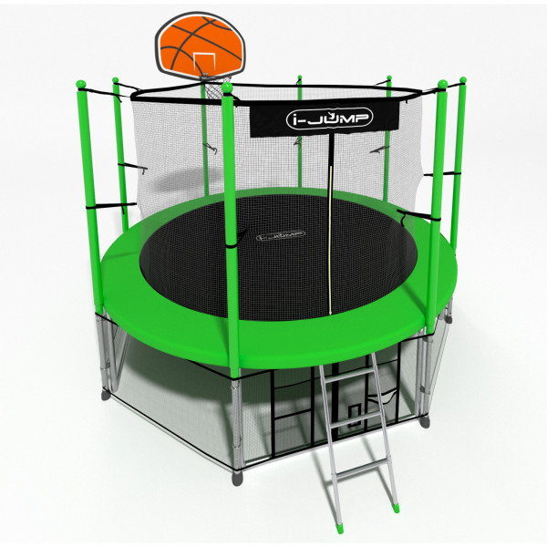 Батут i-Jump Basket 8ft green