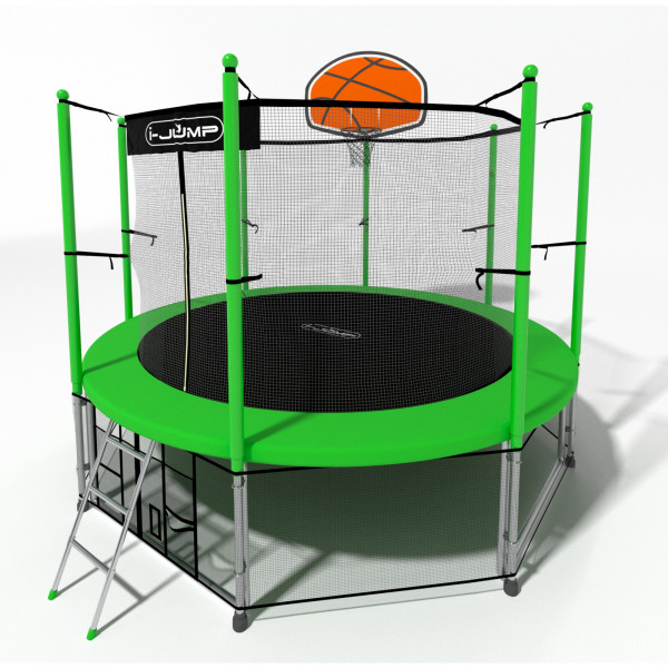 Батут i-Jump Basket 8ft green