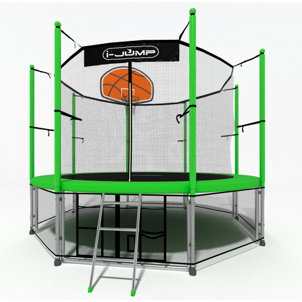 Батут i-Jump Basket 8ft green