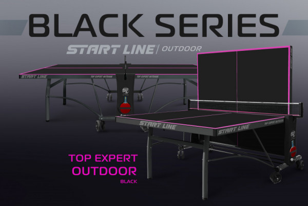 Теннисный стол Top Expert 6 Всепогодный Black