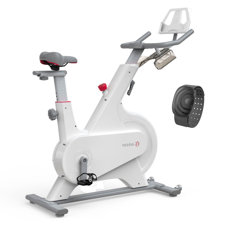 Велотренажер Yesoul Smart M1 WHITE с нагрудным пульсометром