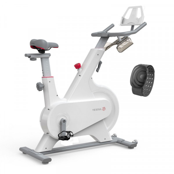 Велотренажер Yesoul Smart M1 WHITE с нагрудным пульсометром